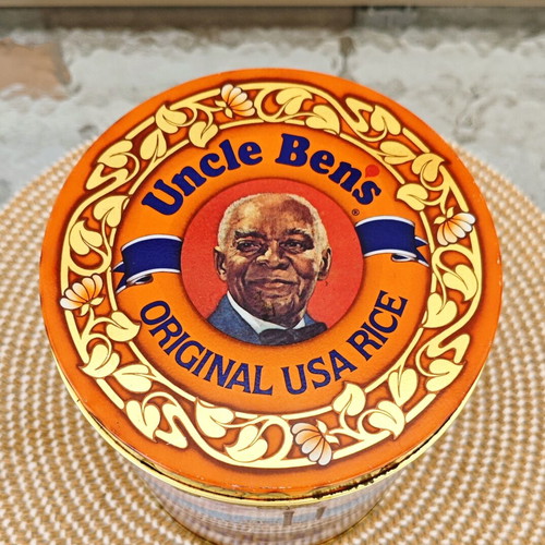 Uncle Ben's Vintage 1983 Collectible Metal Rice Tin used