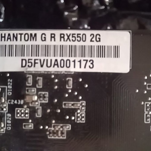 ASRock Phantom Gaming Radeon RX 550 2G4 graphics card like new