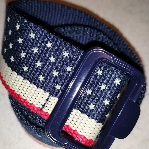 Children's belt like new, 90cm length, blue and red