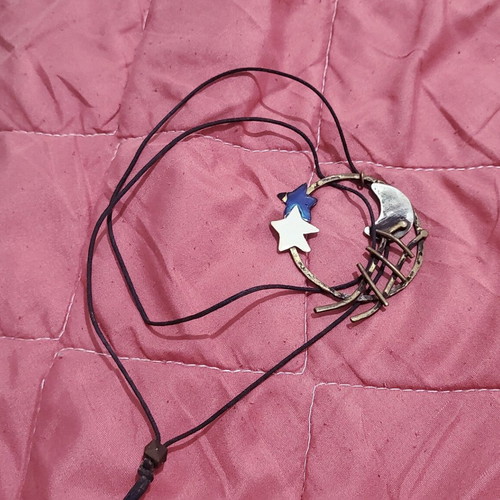 Handmade Long Moon Necklace new
