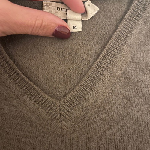 Burberry sleeveless vest used, green, size M