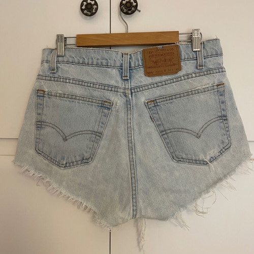 Levi's vintage denim shorts large with rips, used
