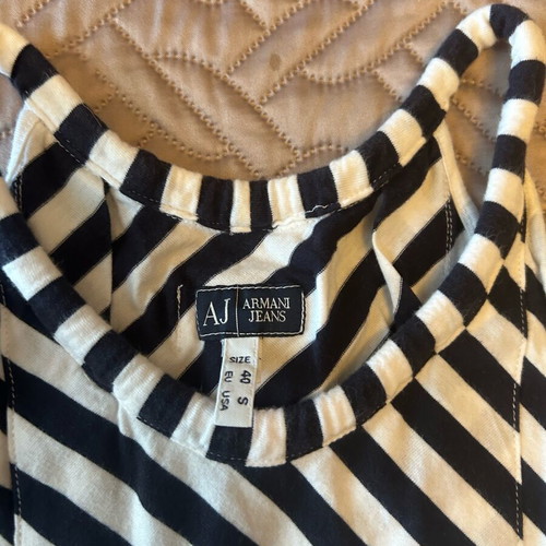 Armani Jeans sleeveless top like new, black and white, size L