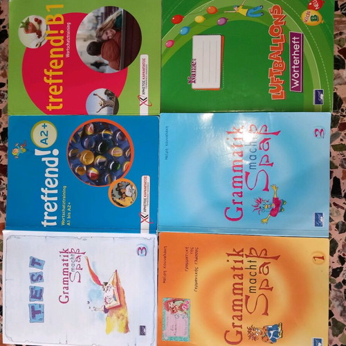 German language books used with notes