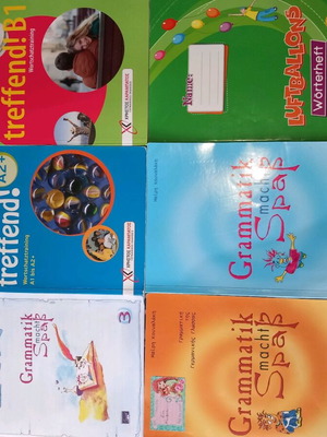 German language books used with notes