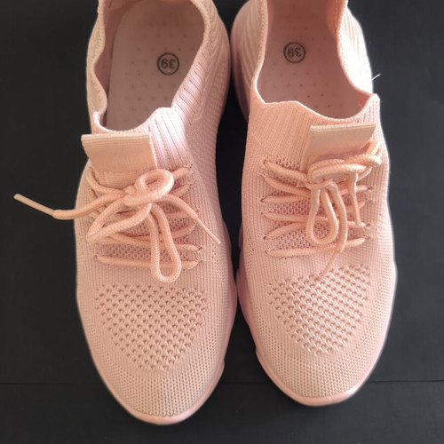Pink sock-style sneakers size 39