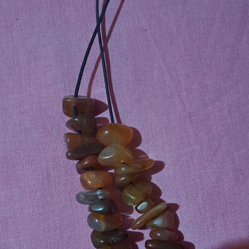 Worry beads with 21 semiprecious irregular stones like new