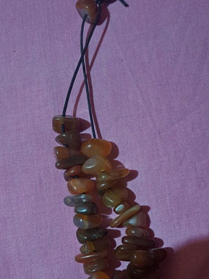 Worry beads with 21 semiprecious irregular stones like new