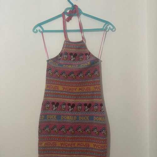 Zara Disney Donald Duck knit dress, pink multi