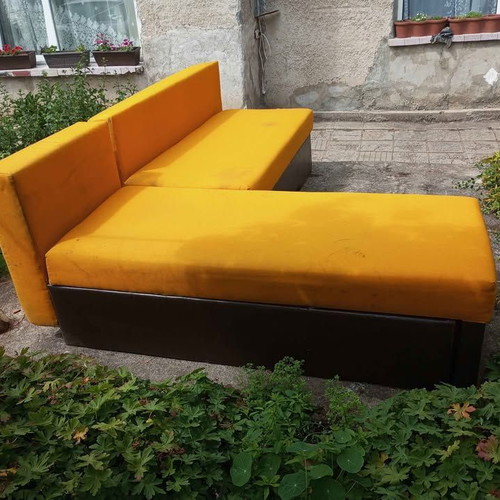 Corner sofa used, bed size 230x145 cm