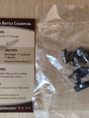 Dungeons & Dragons Demonweb Warforged Battle Champion φιγούρα