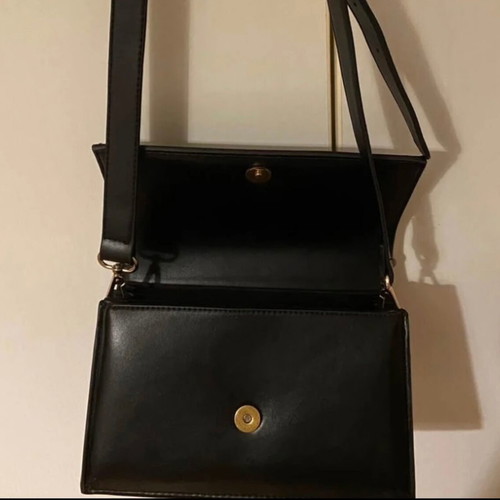 Zara black crossbody shoulder bag