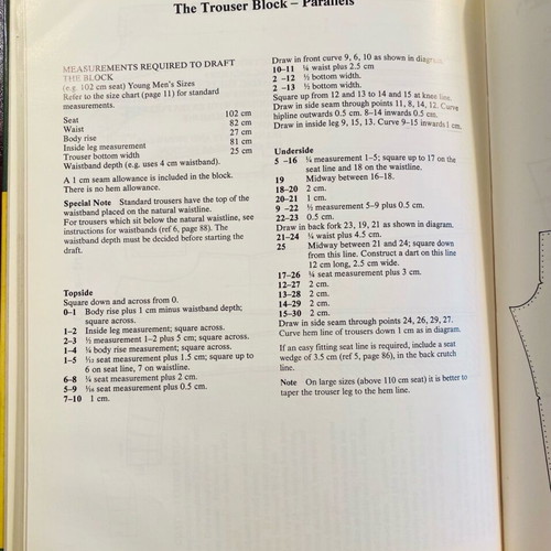 Metric pattern cutting for menswear second edition used
