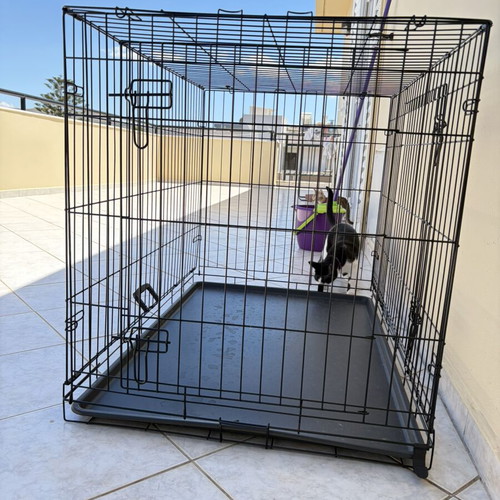 Educational crate for large dogs like new, 107x70x77cm