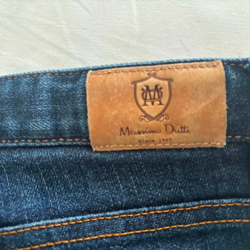 Massimo Dutti boys' straight slim fit jeans, blue