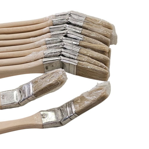 Angle paint brushes new, set of 10 pieces