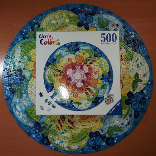 Ravensburger Circle of Colours Ice Cream 500-piece round puzzle