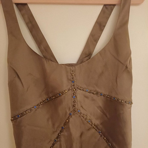 Guess silk top and gold evening Zara pullover like new size Large