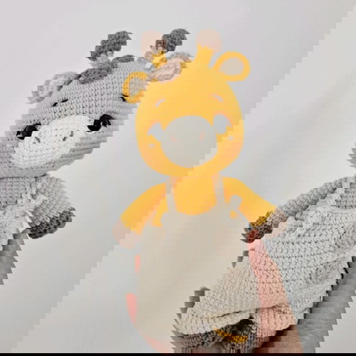 Amigurumi καμηλοπάρδαλη καινούργιο πλεκτό λούτρινο παιχνίδι