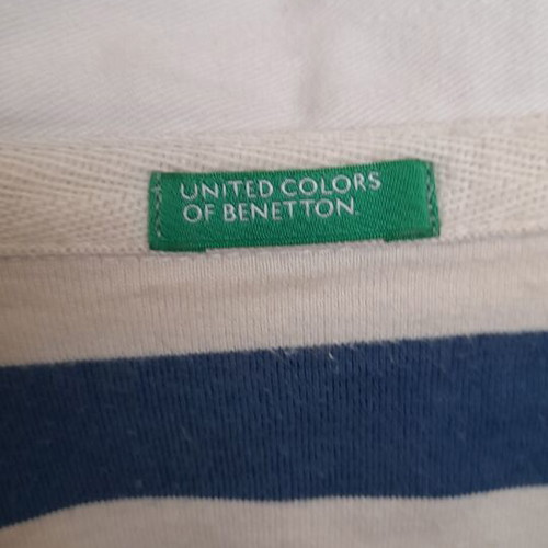Σετ Benetton cargo βερμούδα και πόλο μπλούζα σαν καινούργιο, μέγεθος L