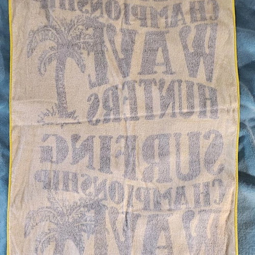 Vintage Surfing Championship Wave Hunters Beach Towel used