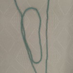 Necklace turquoise long used