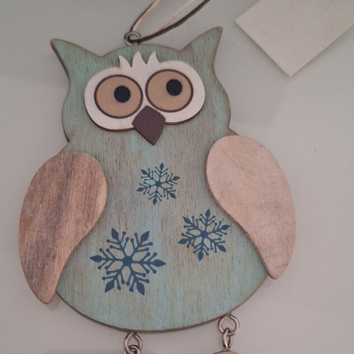 Hanging decorative animals fox and owl set of 2 like new