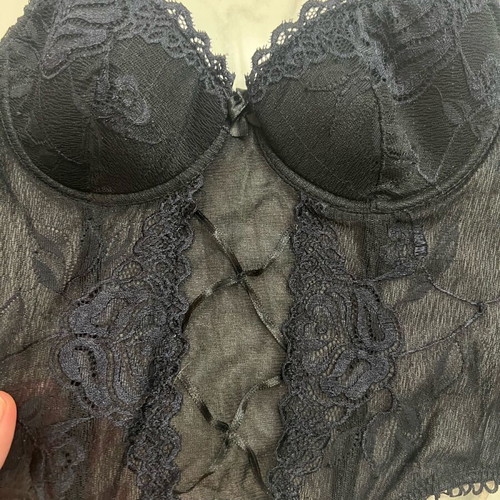 Corset and lingerie new, black, size 34/XS
