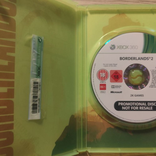 Borderlands 2 Xbox 360 game like new promotional copy