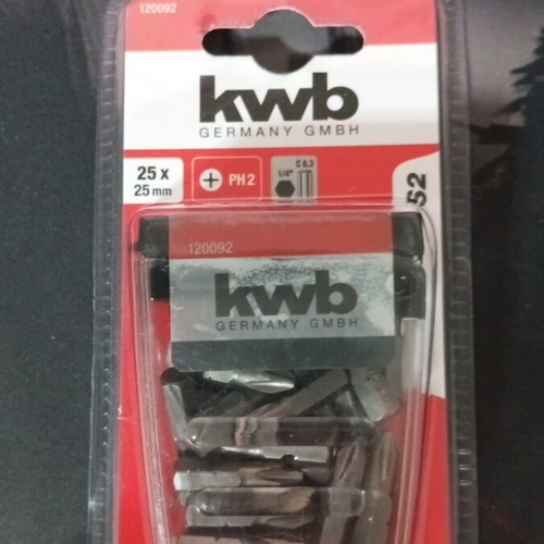 KWB Set of 25 PH2 Bits New, Sealed
