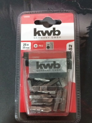 KWB Set of 25 PH2 Bits New, Sealed