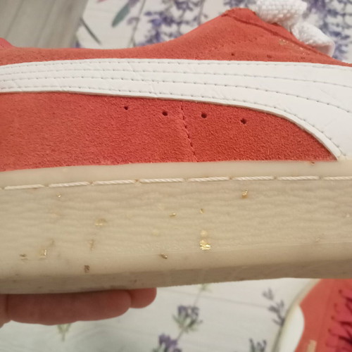 Puma Suede women's shoes new, salmon color, size 40.5