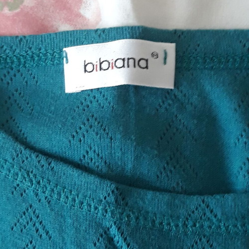 Women's knitted top like new, blue-green, size L