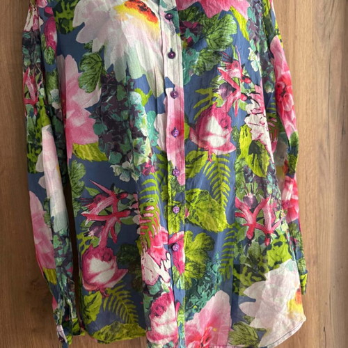 Milano Italy cotton shirt used, size M, multicolor