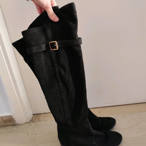 Migato suede over-the-knee boots black like new