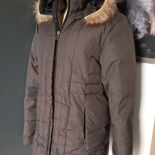 Adco down jacket women's used, brown, size M