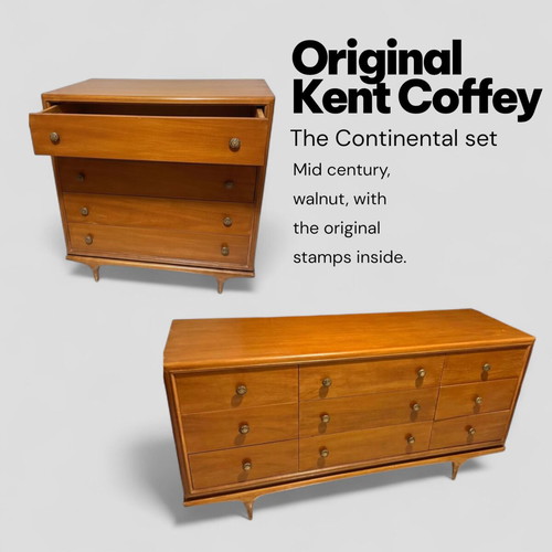 Kent Coffey “The Continental” Mid Century furniture set like new