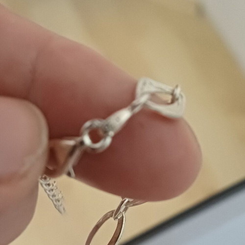 Jewelry lot for little lady with jewelry box, like new, silver bracelet