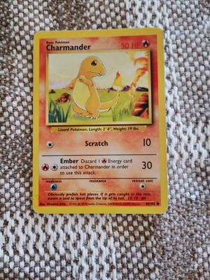 Charmander Pokemon card