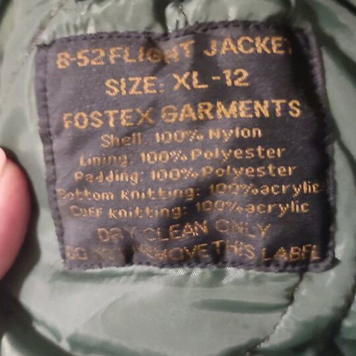 Flight jacket with embroidered patches like new, size 12