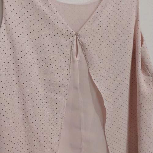 Pink polka dot blouse like new, size S