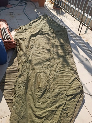 U.S. Army Shelter Half used, American military tent WW2/Korean War