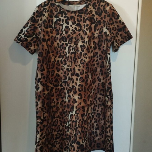 Zara leopard dress medium like new