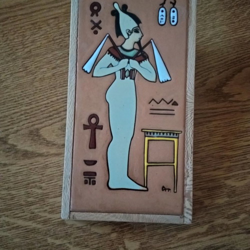 Tsakirakis Ceramic Art Tile used with Osiris God motif