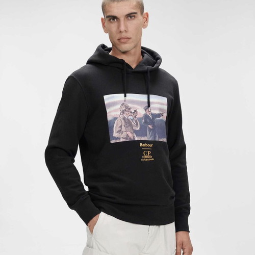 Barbour x C.P. Company Graphic Hoodie new, men's size M
