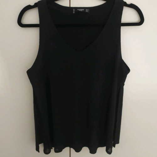 Mango blouse No M like new, black