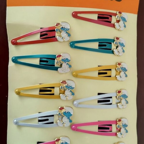 Smurf Olympic Games Hair Pins new, collectible from 1984 Los Angeles