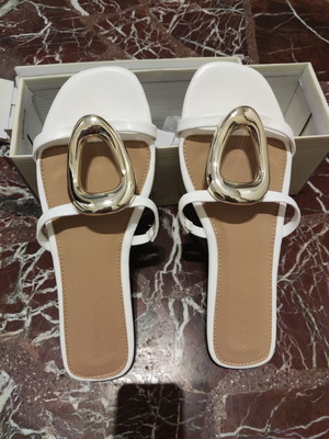 Slippers white size 40 new with box