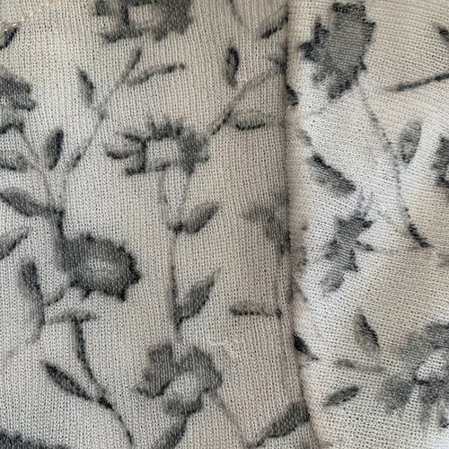 90s floral top XS/S, black and white