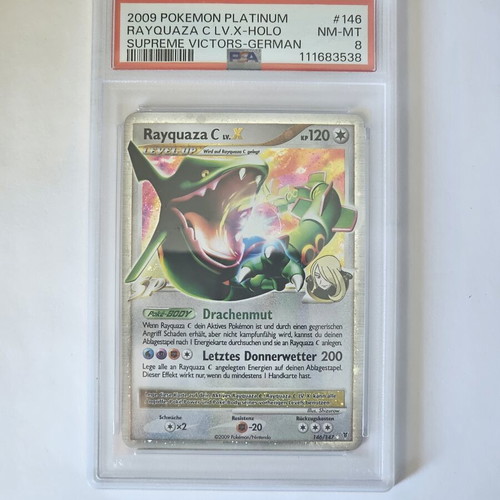 Rayquaza 146 [C] LV.X German PSA 8 card like new